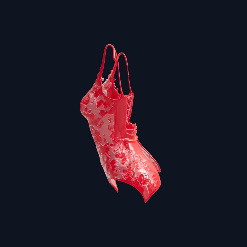 Floral Lace Lingerie Bodysuit Model Pack